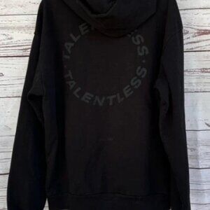 Talentless Black Velvet Logo Sweatshirt